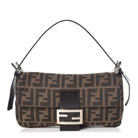 fendi pony hair baguette|fendi zucca tobacco baguette.